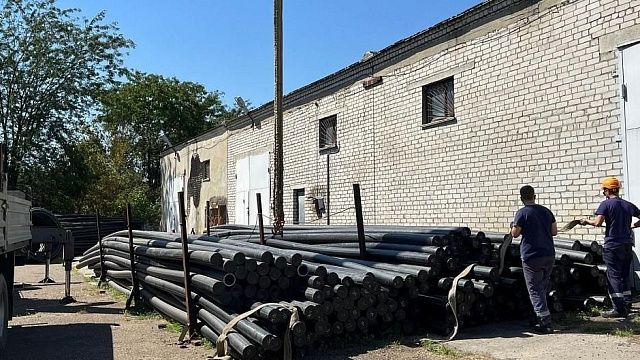 Кубань направила в Херсонскую область материалы для восстановления водопровода Фото: пресс-служба администрации Краснодарского края