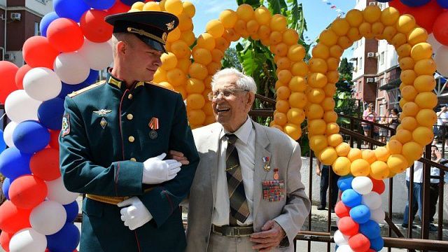 На фото Павел Сюткин, ветеран ВОВ, в 2022 году отметил 100-летие Источник фото: пресс-служба администрации Сочи