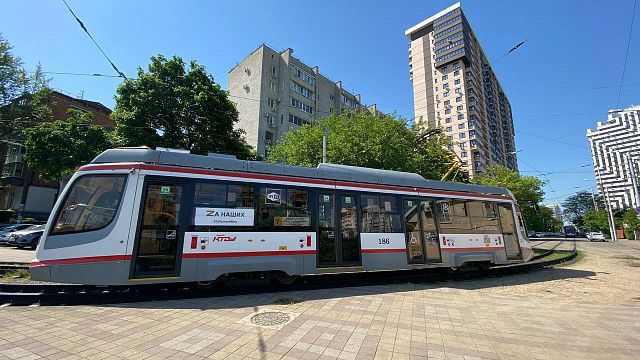 В Краснодаре восстановлено движение трамваев. Фото: телеканал «Краснодар»