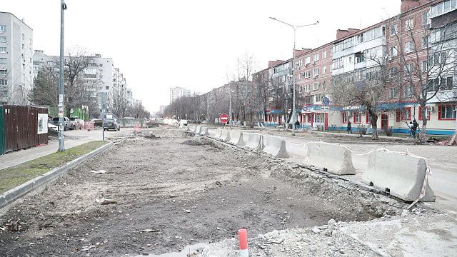 Реконструкция улицы Зиповской завершена почти на четверть