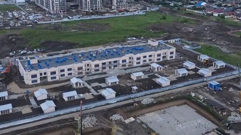 Работы по строительству детского сада в Прикубанском округе Краснодара выполнены на 84% 