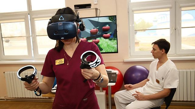 В больнице Краснодара впервые начнут использовать виртуальные технологии при реабилитации пациентов. Фото: t.me/kkb2krasnodar/553