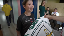 Голкипер сборной России исполнил мечту ребенка с особенностями развития