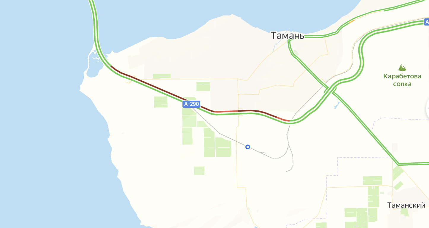 Карта пробок крымский мост