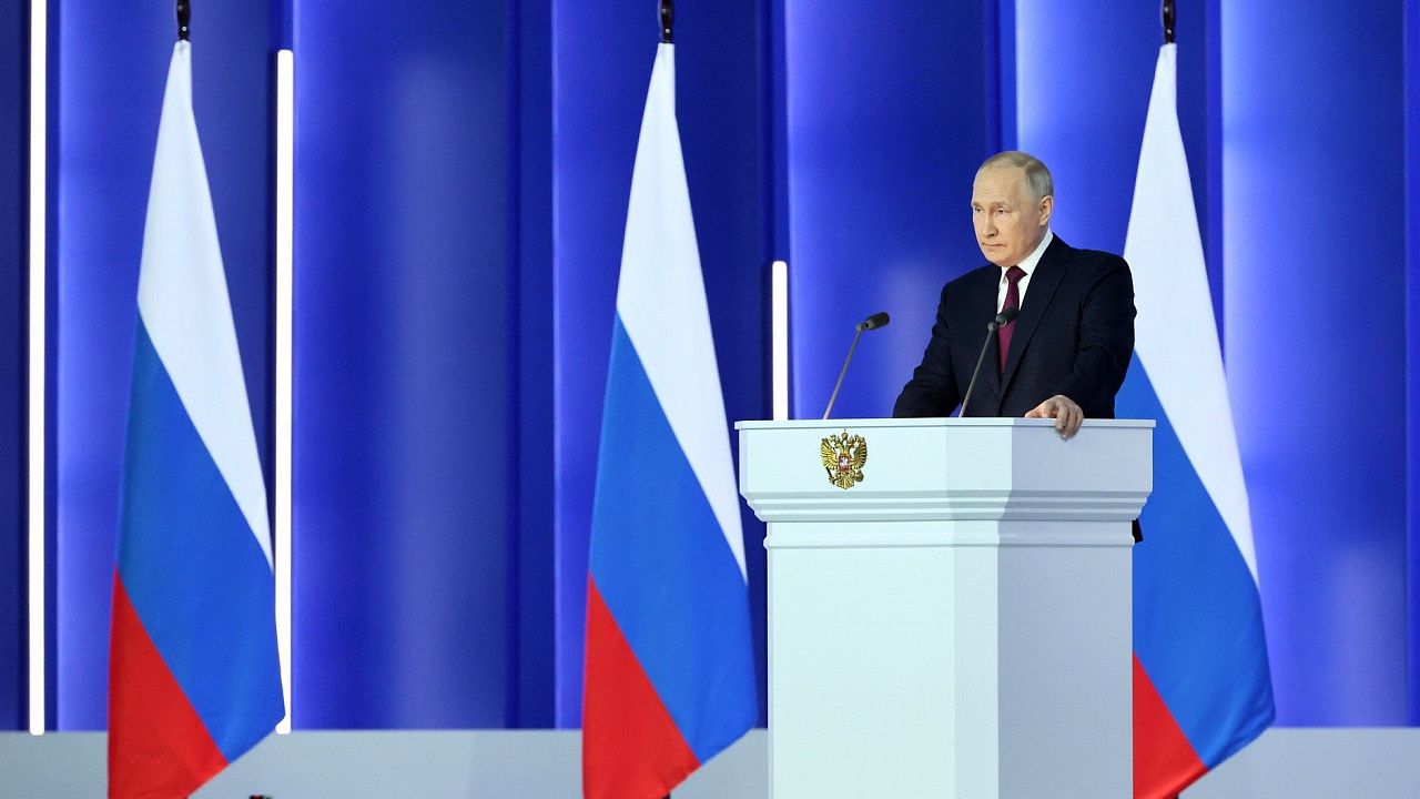 Политолог выделил три части послания Путина: россиянам, олигархам и Западу Фото: kremlin.ru