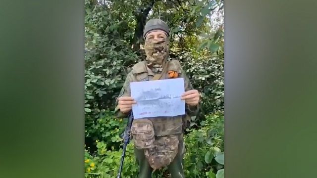 Бойцы выбили с позиций противника после подарка от 6-летней Вари из Краснодара