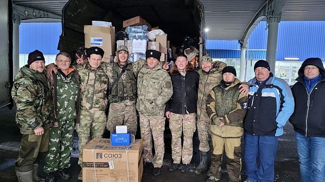 Казаки собрали и доставили очередной гуманитарный груз на Донбасс. Фото: Кубанское казачье войско