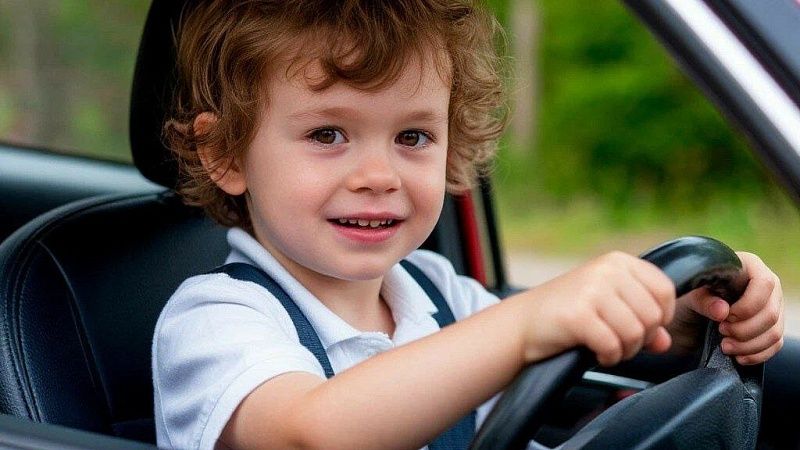 Полиция погналась за нарушителем и обнаружила ребенка за рулем авто в Лабинске 