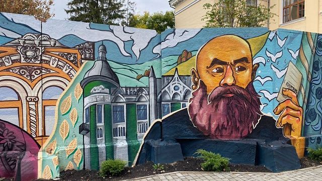 На ул. Красной создали граффити с портретами пятерых предпринимателей-меценатов Екатеринодара  