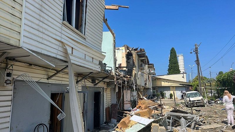 Опубликованы кадры последствий атаки ВСУ на Сочи