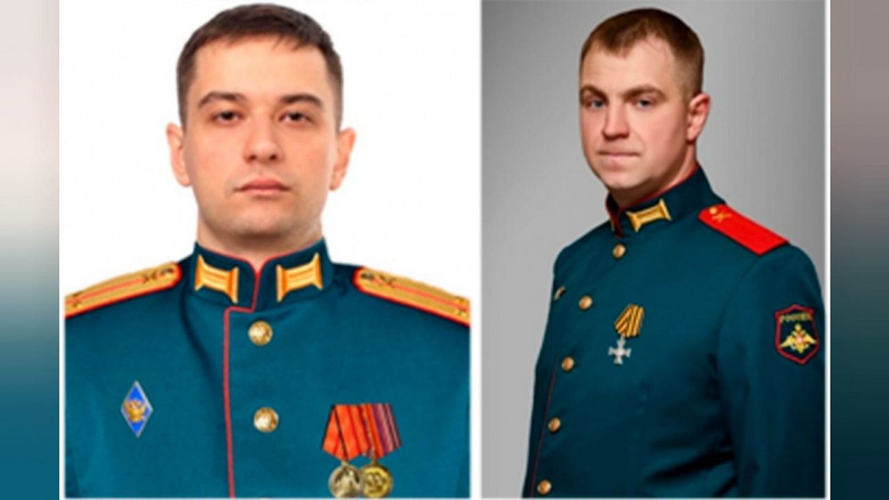 Лейтенант Иван Мещеряков и рядовой Алексас Рудзинскас. Фото: Министерство обороны РФ