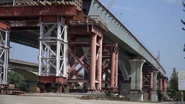 Строительство дублёра Яблоновского моста в Краснодаре / Фото: телеканал «Краснодар» 