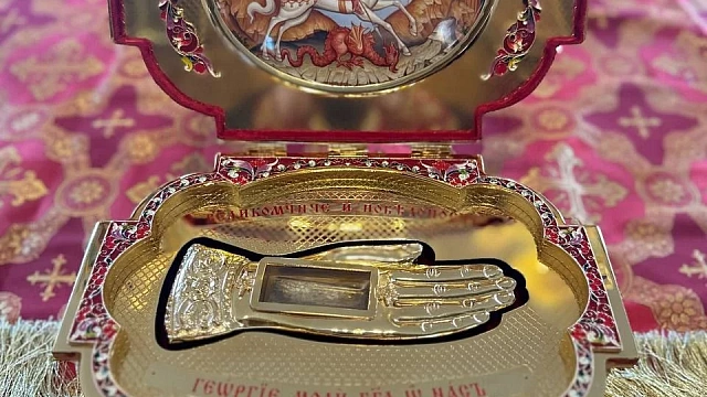 В Краснодар привезут ковчег с мощами великомученика Георгия Победоносца