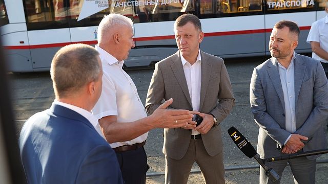 На линию вышли 10 новых низкопольных трамваев в Краснодаре