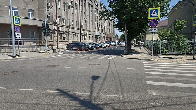В Краснодаре завершили ремонт участка дороги. Фото: Пресс-служба администрации Краснодара
