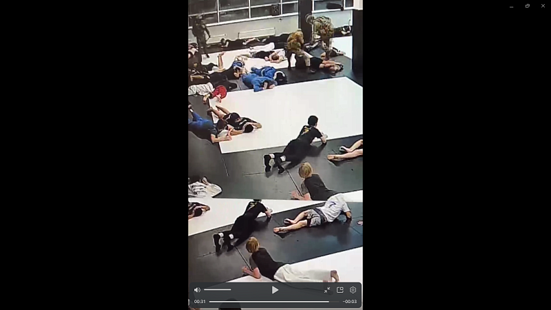 Появилось видео облавы в детской академии единоборств в Краснодаре