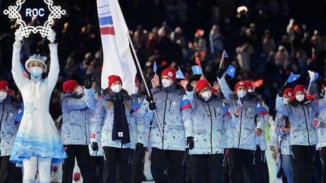 Выход сборной России на Олимпиаде-2022 Фото: championat.com