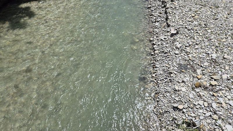 Агурское ущелье обмелело в нацпарке в Сочи