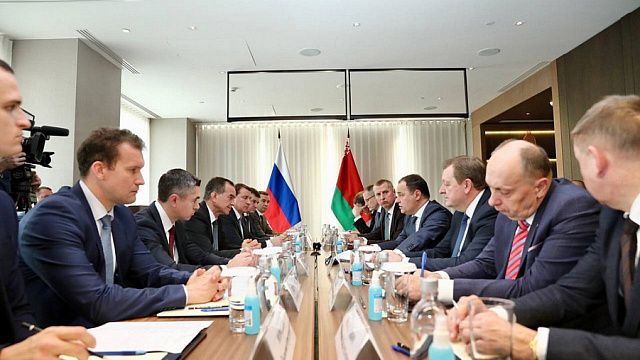 Вениамин Кондратьев встретился с делегацией от Республики Беларусь. Фото: пресс-служба администрации Краснодарского края
