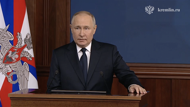 Путин поблагодарил всех участников СВО за службу Отечеству. Фото: t.me/news_kremlin