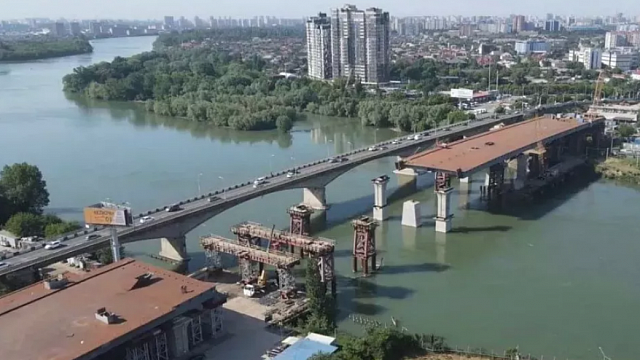 Яблоновский мост в Краснодаре строят с опережением сроков