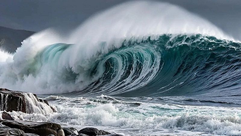 Опубликовано видео, как мощный поток воды с гор смыл целую деревню в Индии 