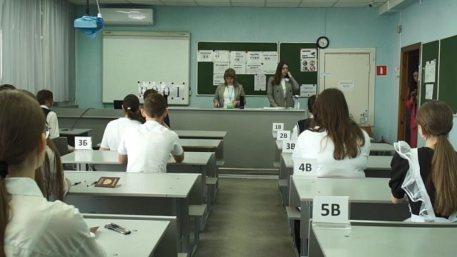 В школах Краснодара девятиклассники написали первые ОГЭ. Фото: телеканал «Краснодар»
