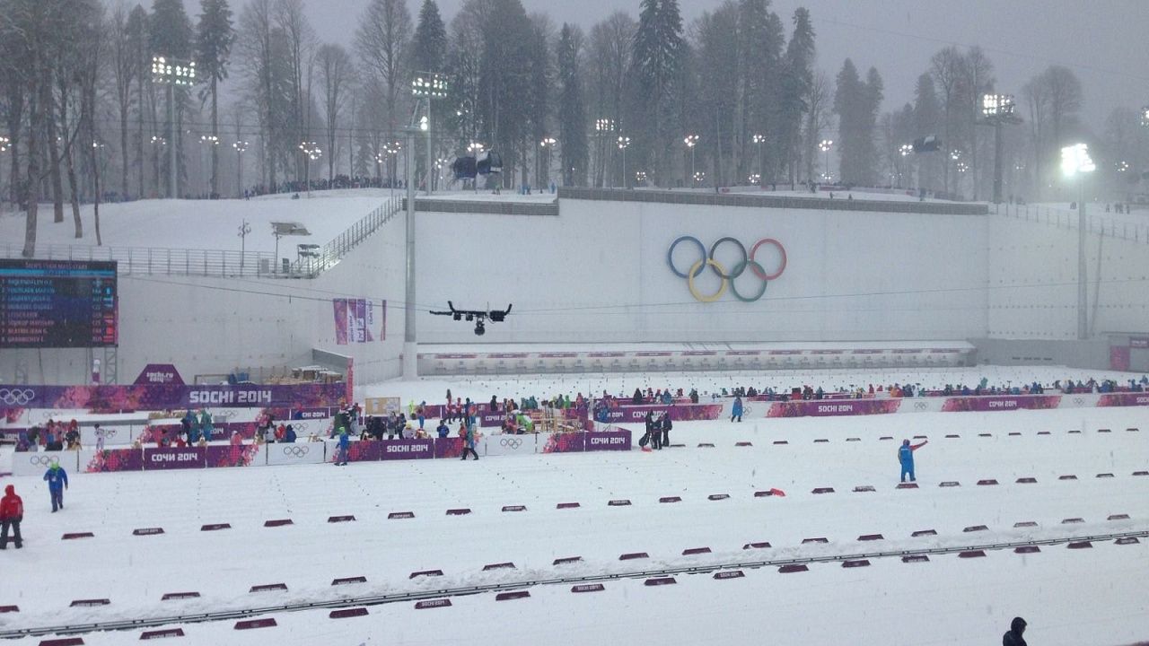Олимпийская лыжная трасса. Фото: телеканал «Краснодар»