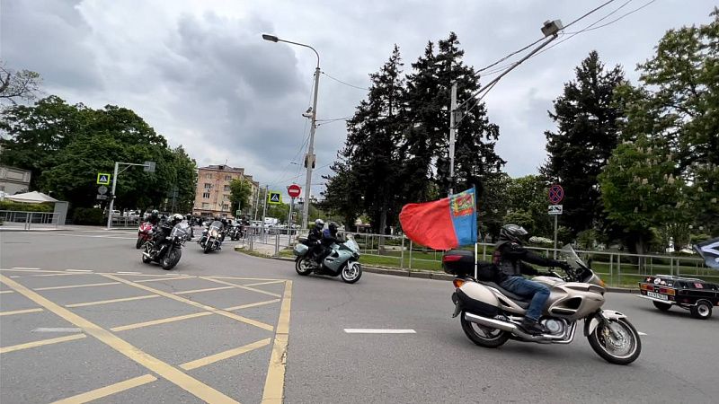 В Краснодаре проходит  Международный мотомарш «Дороги Победы» 