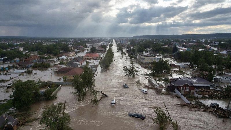 После мощных ливней наводнение накрыло Дагестан