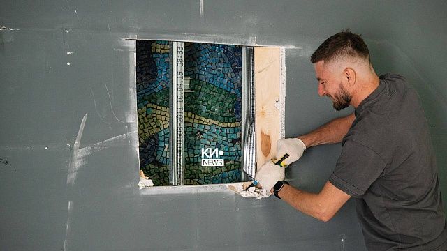 В Краснодаре бизнесмен обнаружил старинную мозаику. Фото: Ольга Вирич, «Краснодарские известия»