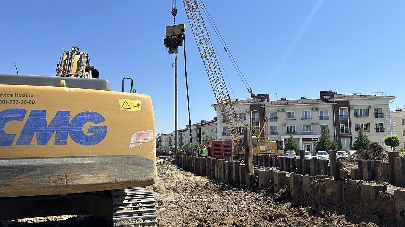 Строительство ливневого коллектора закончат в 2025 году в Краснодаре