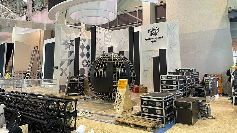 Краснодарский край собирает свой стенд на выставке-форуме «Россия» на ВДНХ