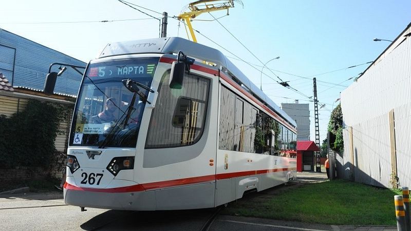 В Дептрансе Краснодара объяснили, почему трамвай №5 не будет ходить до улицы Петра Метальникова