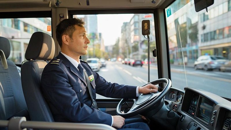 Железный прут пробил стекло автобуса и вонзился в грудь водителя в КНР