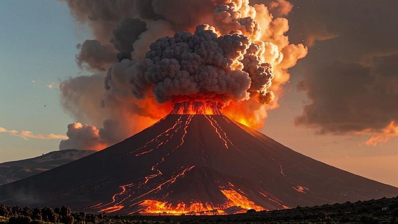Пеплом засыпало окрестности Северо-Курильска в Сахалинской области 