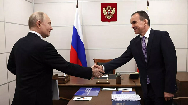 Губернатор поздравил Владимира Путина с победой на выборах. Фото: kremlin.ru