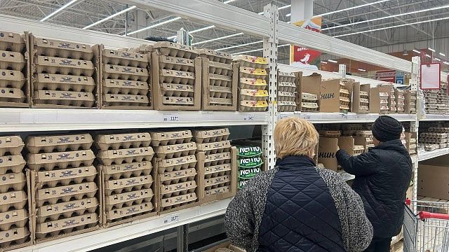 В Краснодаре не ожидают повышения цен на яйца. Фото: телеканал «Краснодар»