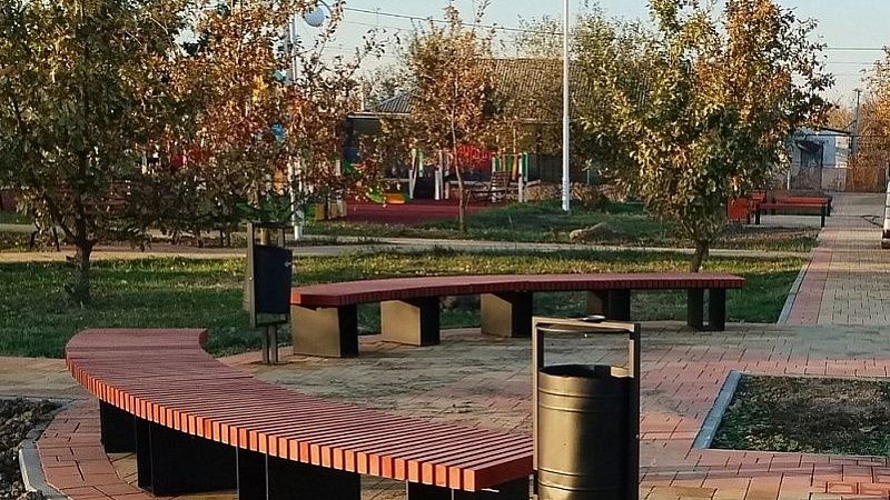 Благоустройство парка по нацпроекту завершили в Славянском районе