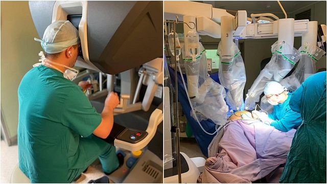 Сосудистые хирурги Краевой клинической больницы № 1 Краснодара провели еще одну операцию с помощью робота