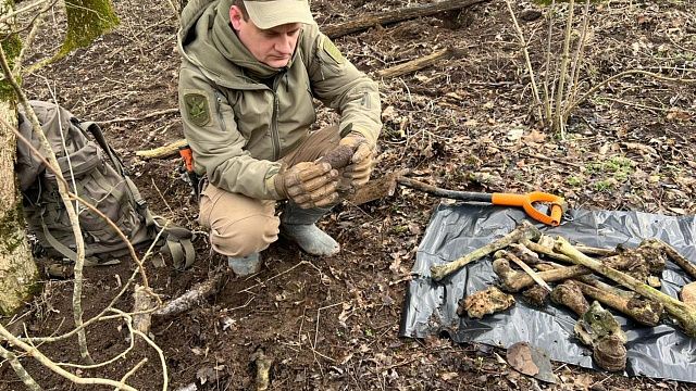 В Новороссийске поисковики обнаружили останки двух красноармейцев