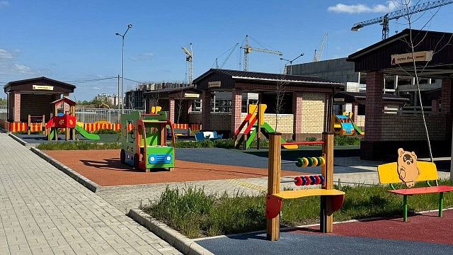 Три детских сада на 830 дошколят открылись с начала года в Краснодаре