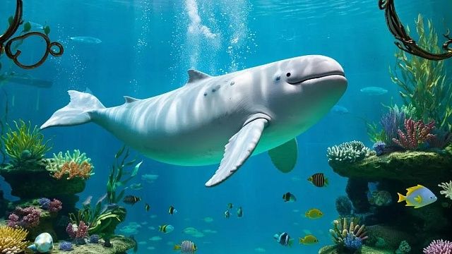 Белуха атаковала дайверов в океанариуме города Чэнду в Китае