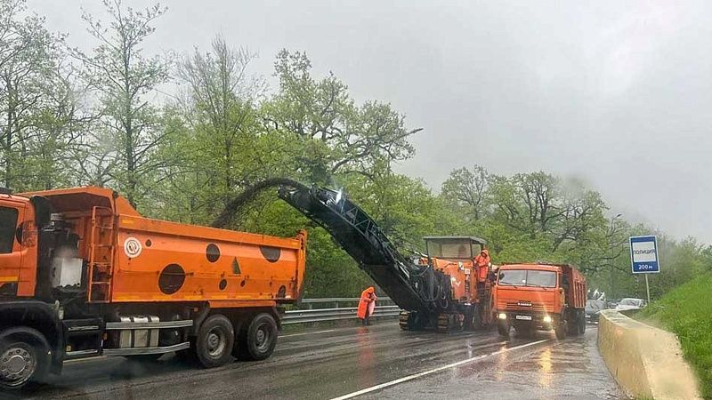 Ремонт участка трассы А-149 завершат до начала курортного сезона в Сочи 