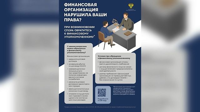 В прокуратуре разъяснили, когда нужно обращаться к финуполномоченному на Кубани