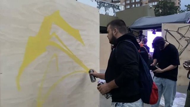 В сквере Бургасском Краснодара прошёл фестиваль уличных художников 
