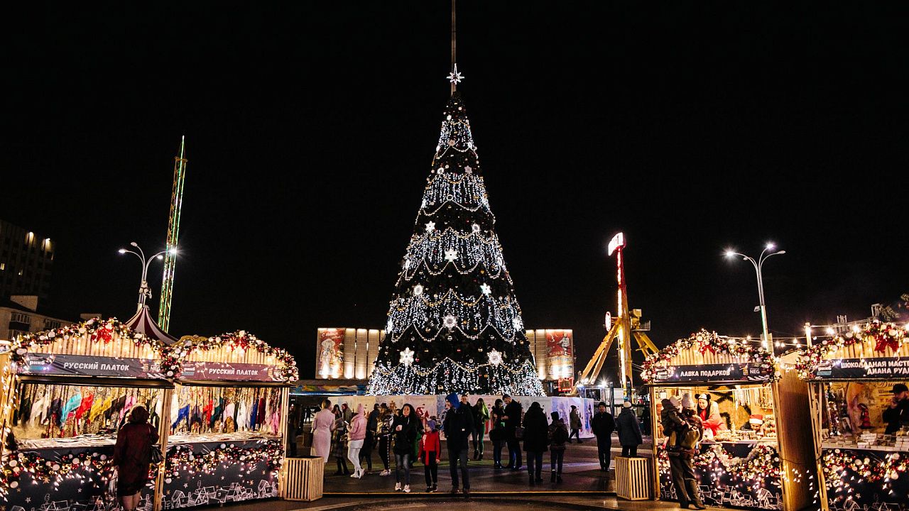 В центре Краснодара будут работать аттракционы и новогодняя ярмарка. Фото: пресс-служба администрации Краснодара