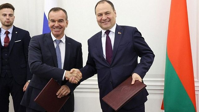 Губернатор Кубани и премьер-министр Беларуси подписали соглашение о партнерстве