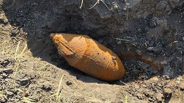 При проверке нефтепровода авиабомбу времен ВОВ нашли на Кубани