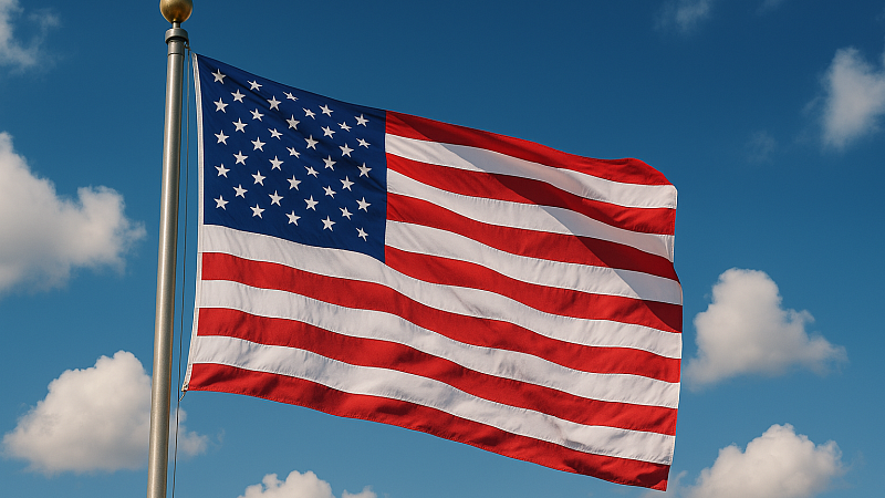 Солдата с флагом США заметили на школьном баннере в Ессентуках